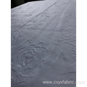 polyester 3d emboss fabric rose design